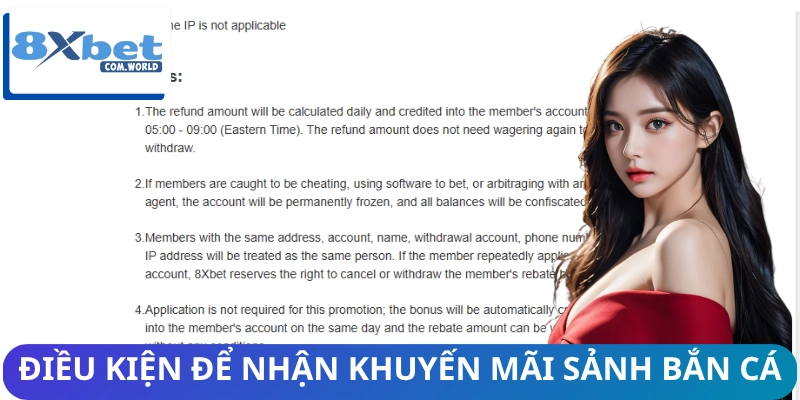 Tổng Hợp Khuyến Mãi Sảnh Bắn Cá Siêu Lời Chỉ Có Tại 8XBET 2 Những điều khoản cơ bản để nhận khuyến mãi